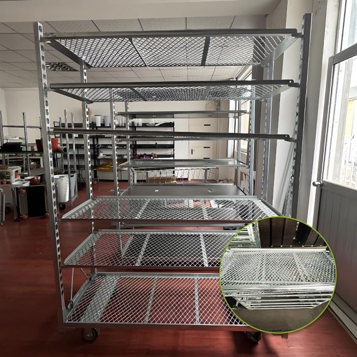 Pull Net Shelf Nursery Plant Carts factory